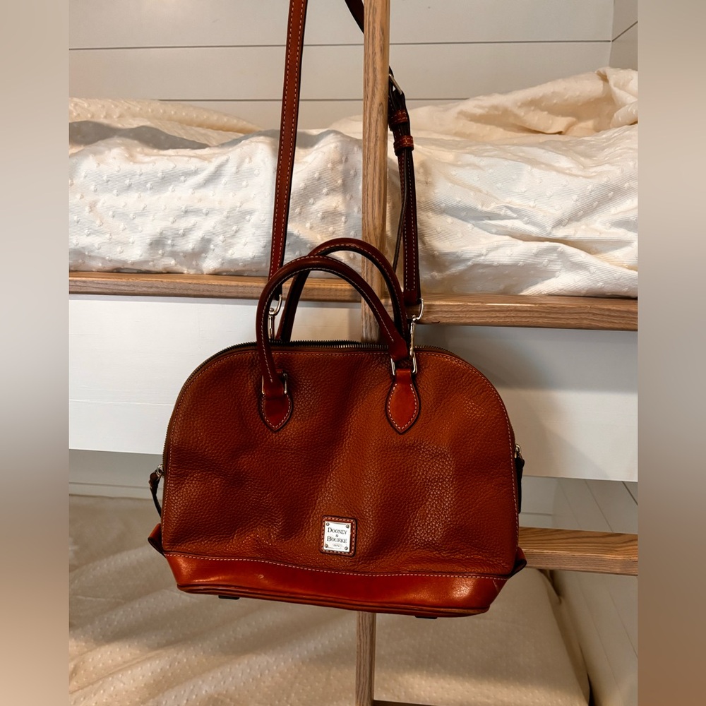 Dooney and Bourke Pepple Leather zip zip Satchel
